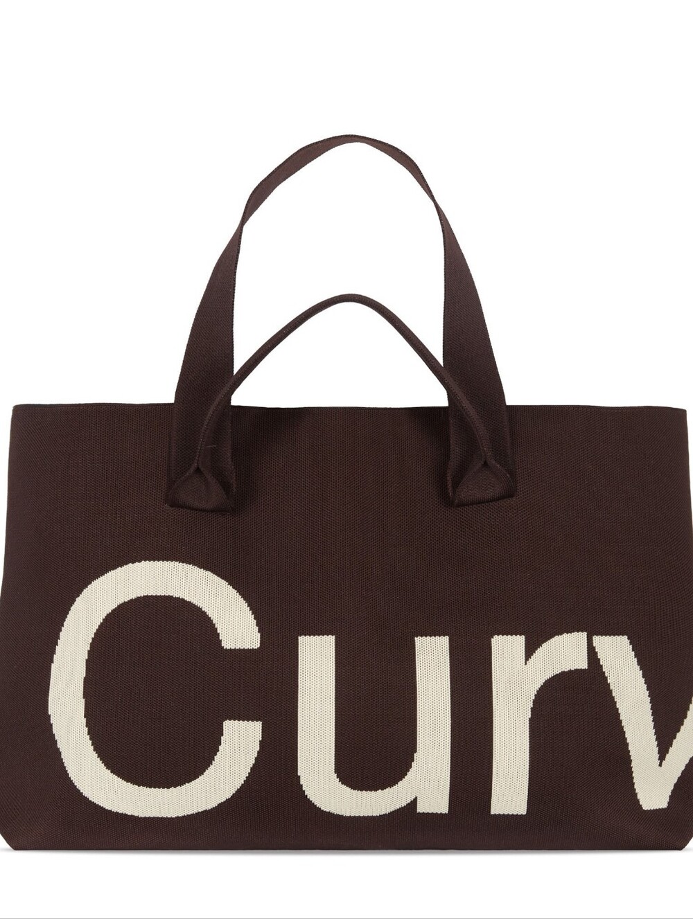 Curves Knit Tote (Chocolate)